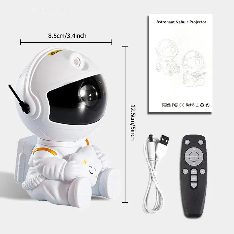 Galaxy Astronaut Star Projector LED Night Light Starry Sky